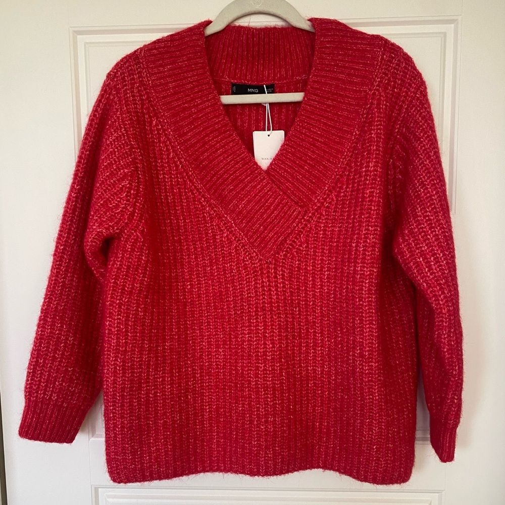 NWT Red Chunky Knit Sweater